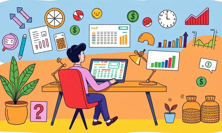 Use planilhas simples para controlar suas finanças